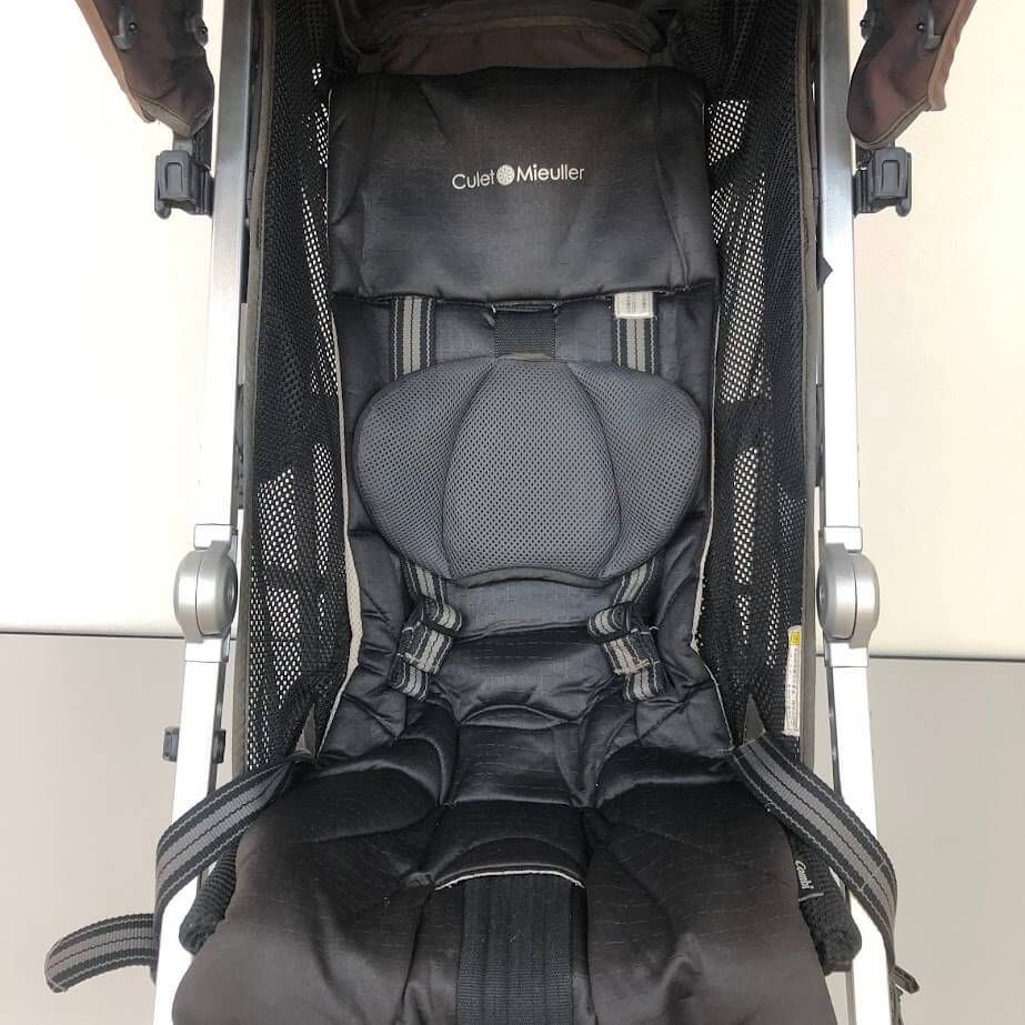 ss7675　コンビ B型ベビーカー キューレットミューラー ダークブラウン COMBI Culet Mieuller こげ茶 折りたたみ スティック 首すわり～48か月まで 18kgまで ベビー用品 ベビーカー 中古 ss7675 【中古】 コンビ B型ベビーカー キューレットミューラー ダーク