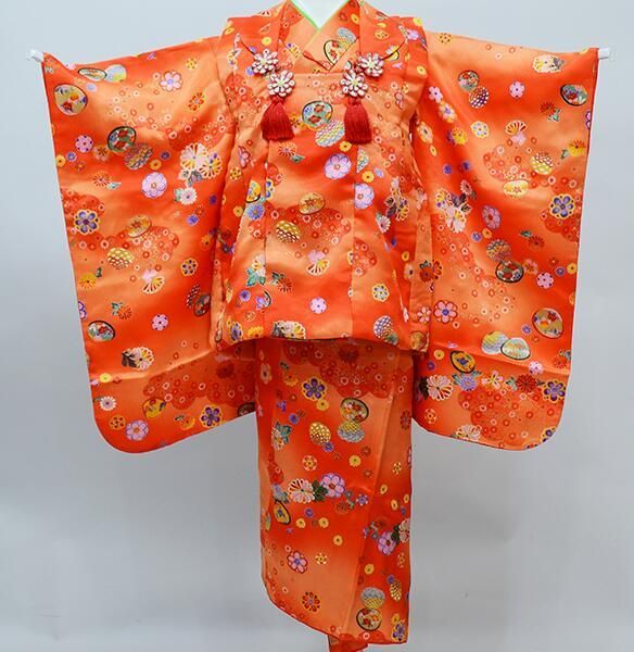 七五三 三歳 女児 被布着物セット 百花繚乱 女の子 祝着 NO39414 七五三 三歳 女児 被布着物セット 百花繚乱 3歳 3才 三才 女の子