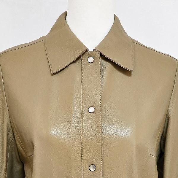 wnc アクアスキュータム Aquascutum レザージャケット 11 ベージュ