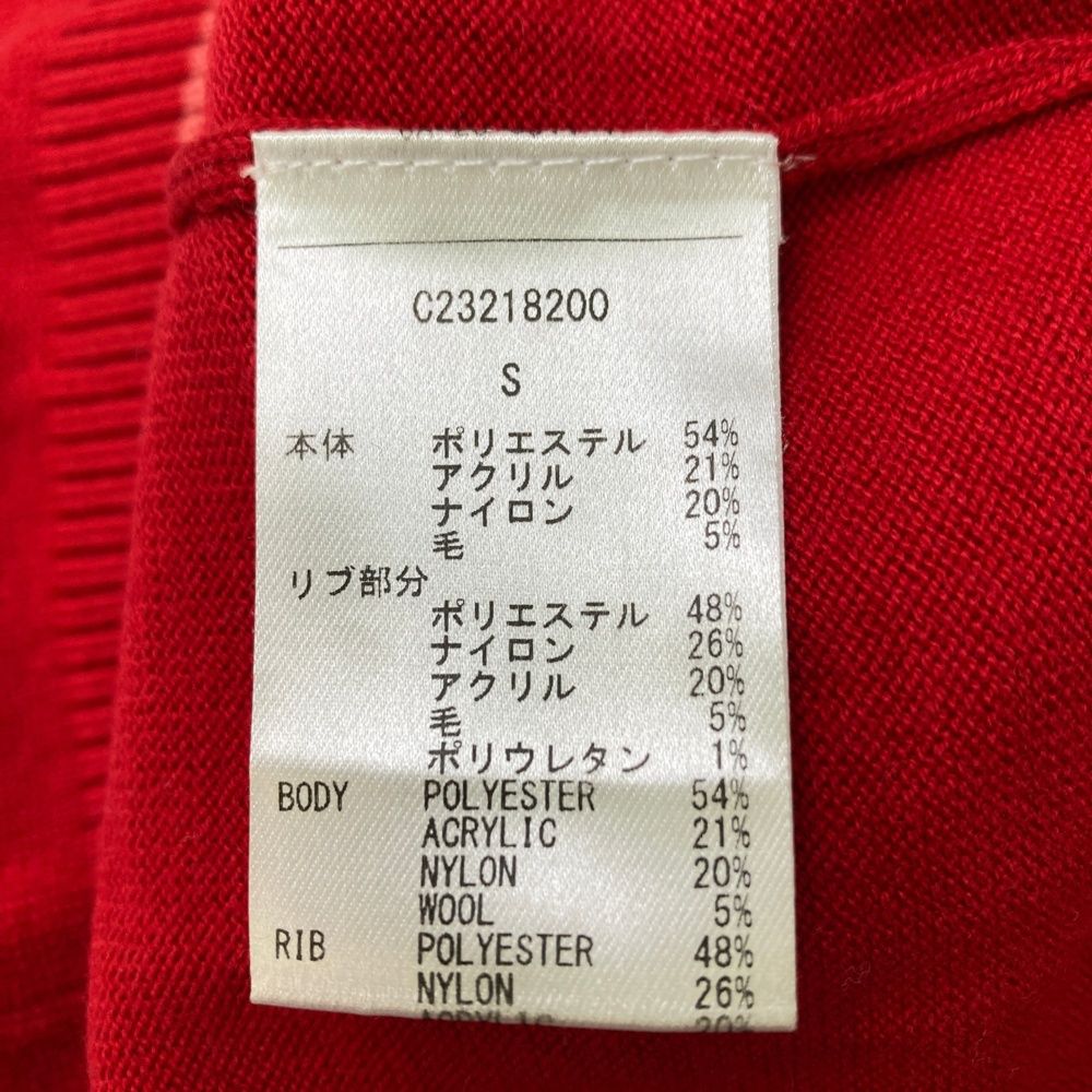 サイズ：S CALLAWAY キャロウェイ 2023年モデル ウール混 ニットセーター 花柄 レッド系 [240101479317] ゴルフウェア レディース ストスト サイズ：S CALLAWAY キャロウェイ 2023年モデル ウール混 ニット