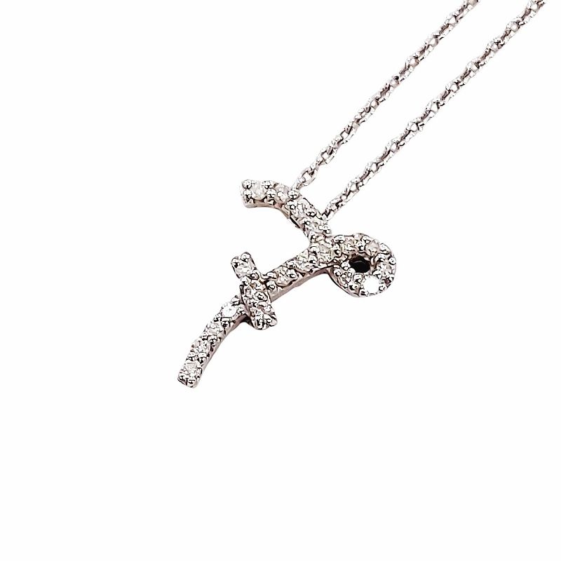 ポンテ ヴェキオ PONTE VECCHIO ソロミオ イニシャルダイヤネックレス  