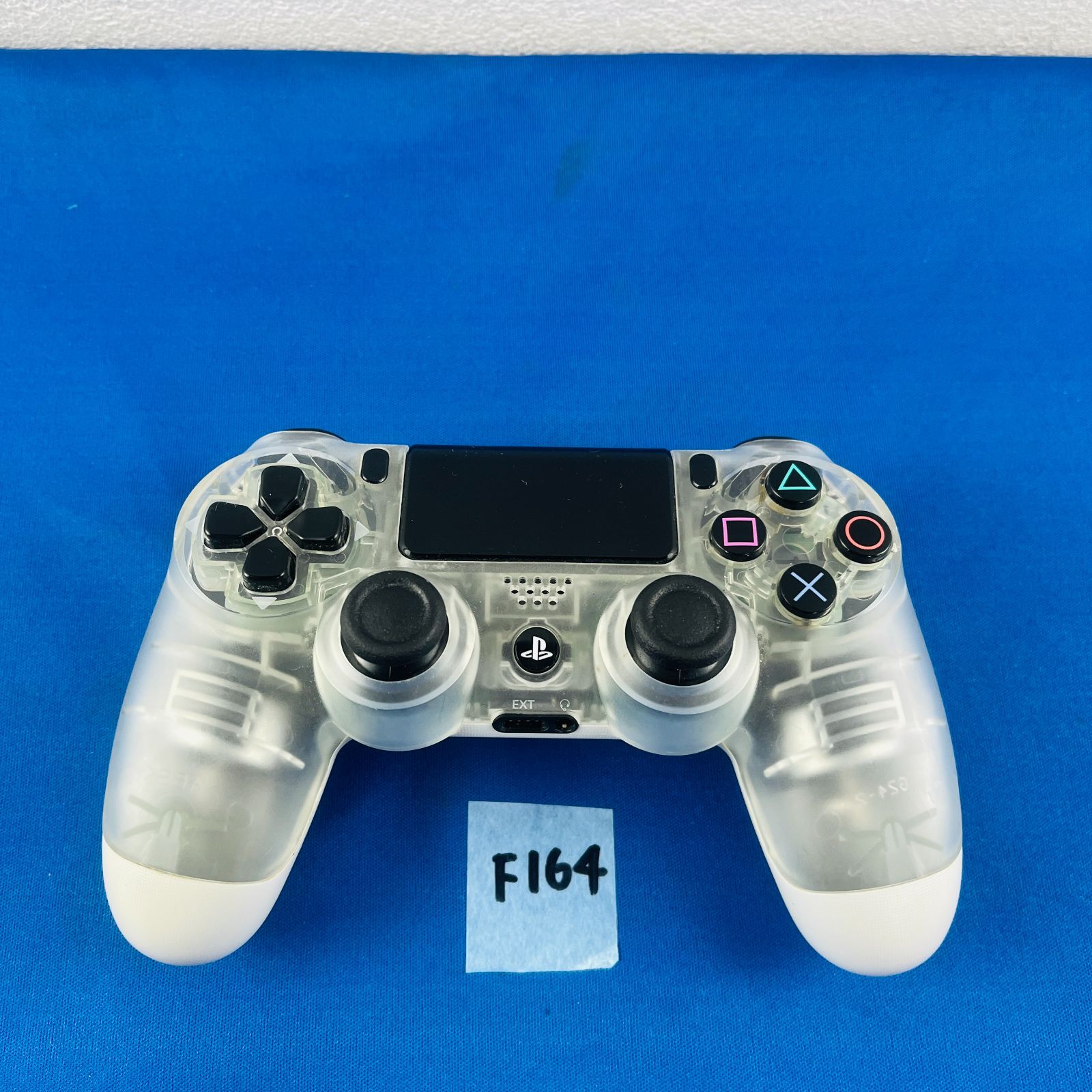 ◇F164【通電動作OK】PS4用ワイヤレスコントローラ DUALSHOCK4 クリア