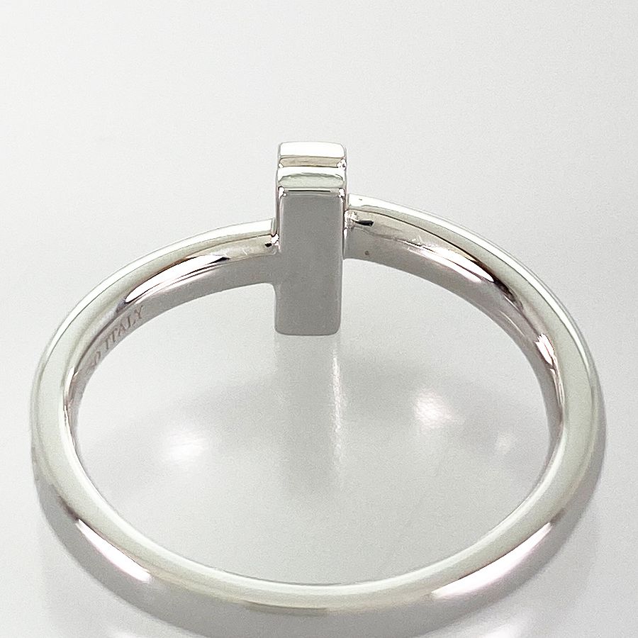 ティファニー TIFFANY&Co. Tワン ナロー K18WG ダイヤモンド 9.5