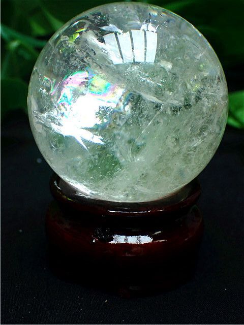 AAAA級☆天然レインボー水晶丸玉B83B1/84B25A - メルカリ