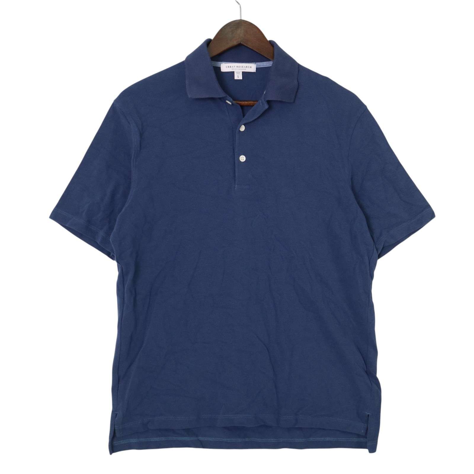 美品★アーバンリサーチ　ポロシャツ　半袖　ブラック　L　1.9万　綿　紺　春夏 ATON COTTON LAWN OS SHORT-SLEEVE SHIRTS （シャツ・ブラウス
