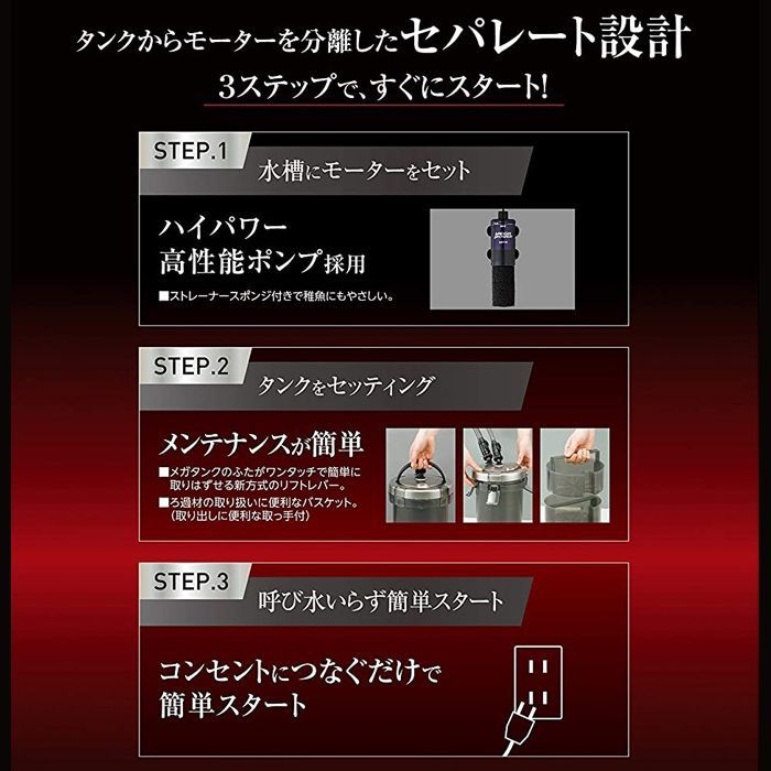 GEX メガパワー 9012 水槽用 外部フィルター 水中モーター 水槽 ろ過器 STEELWINDOWSANDDOORS_COM