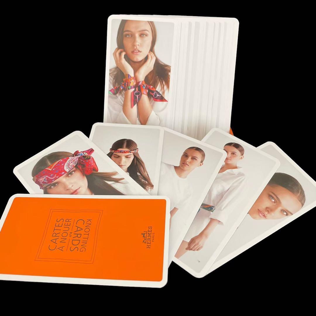HERMES エルメス ノッティングカード スカーフ巻き方アレンジ