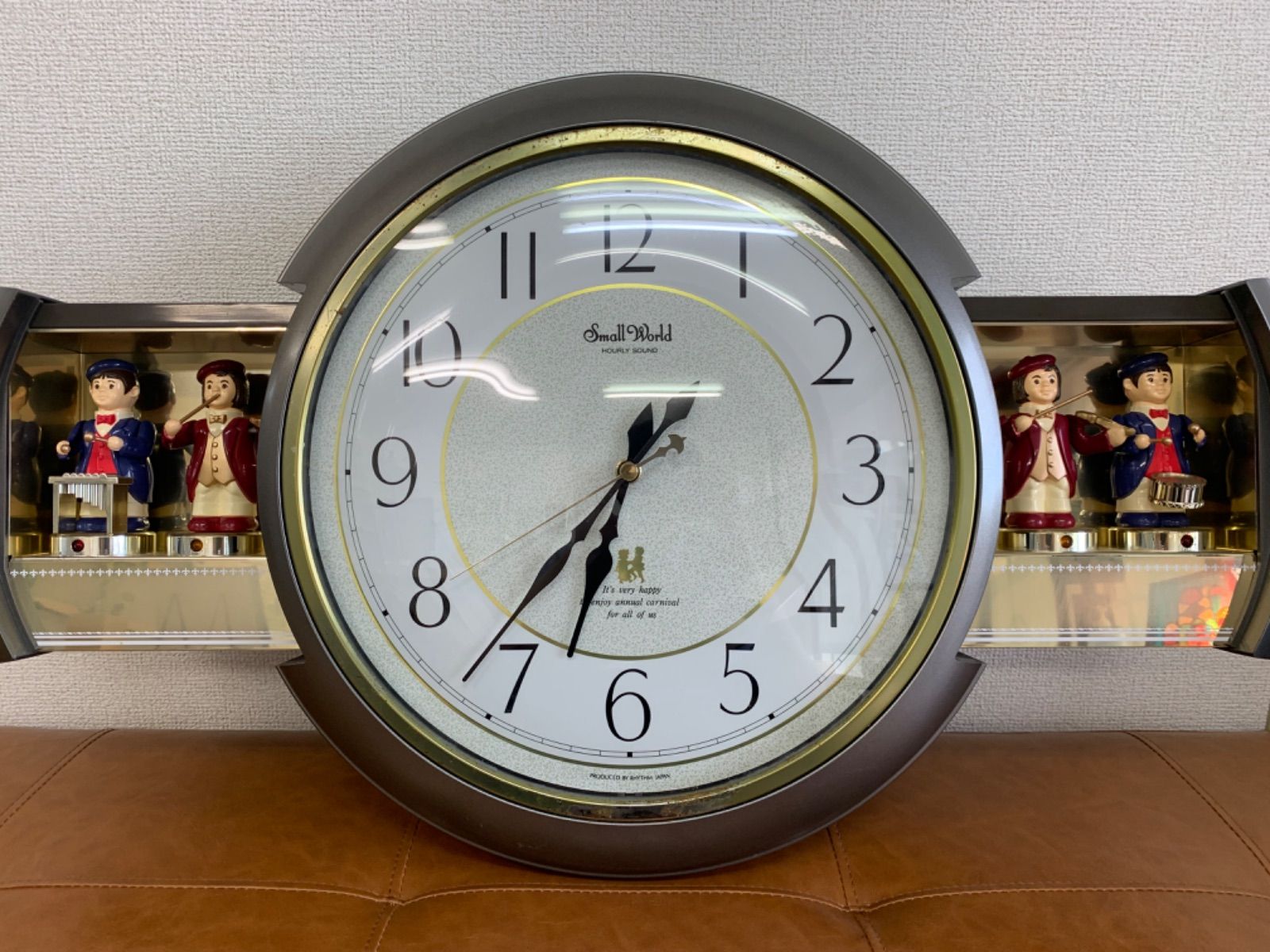 からくり時計 smallworld RHYTHM 4MH638 リズム時計工業 送料
