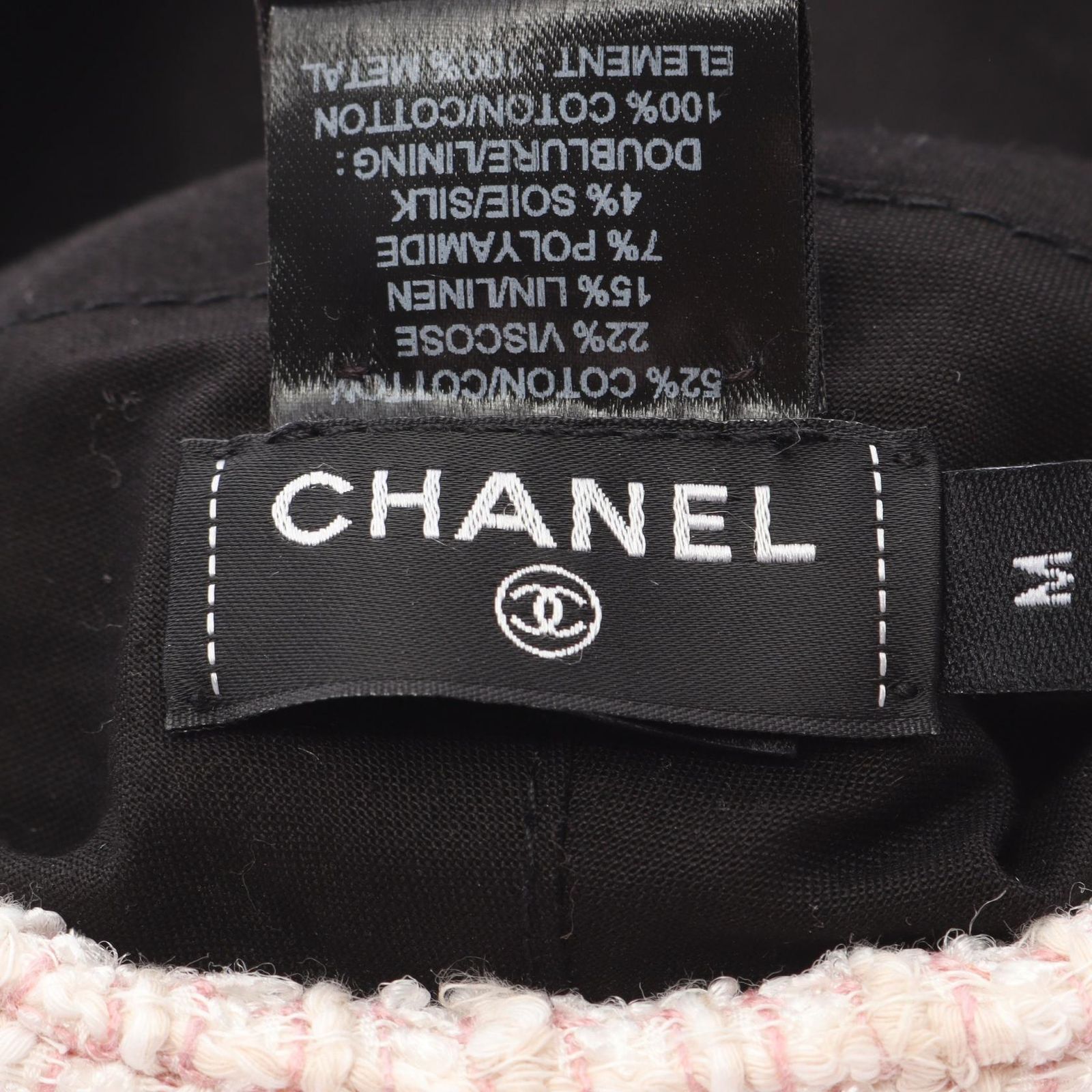 CHANEL シャネル ココマーク　キャスケット　M シャネル CHANEL ココマーク ピンク その他 ツイードキャスケット