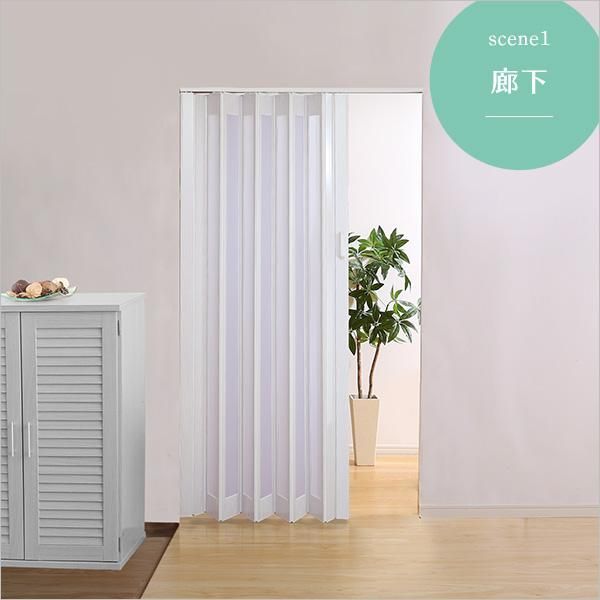 ガラス調のパネルドア