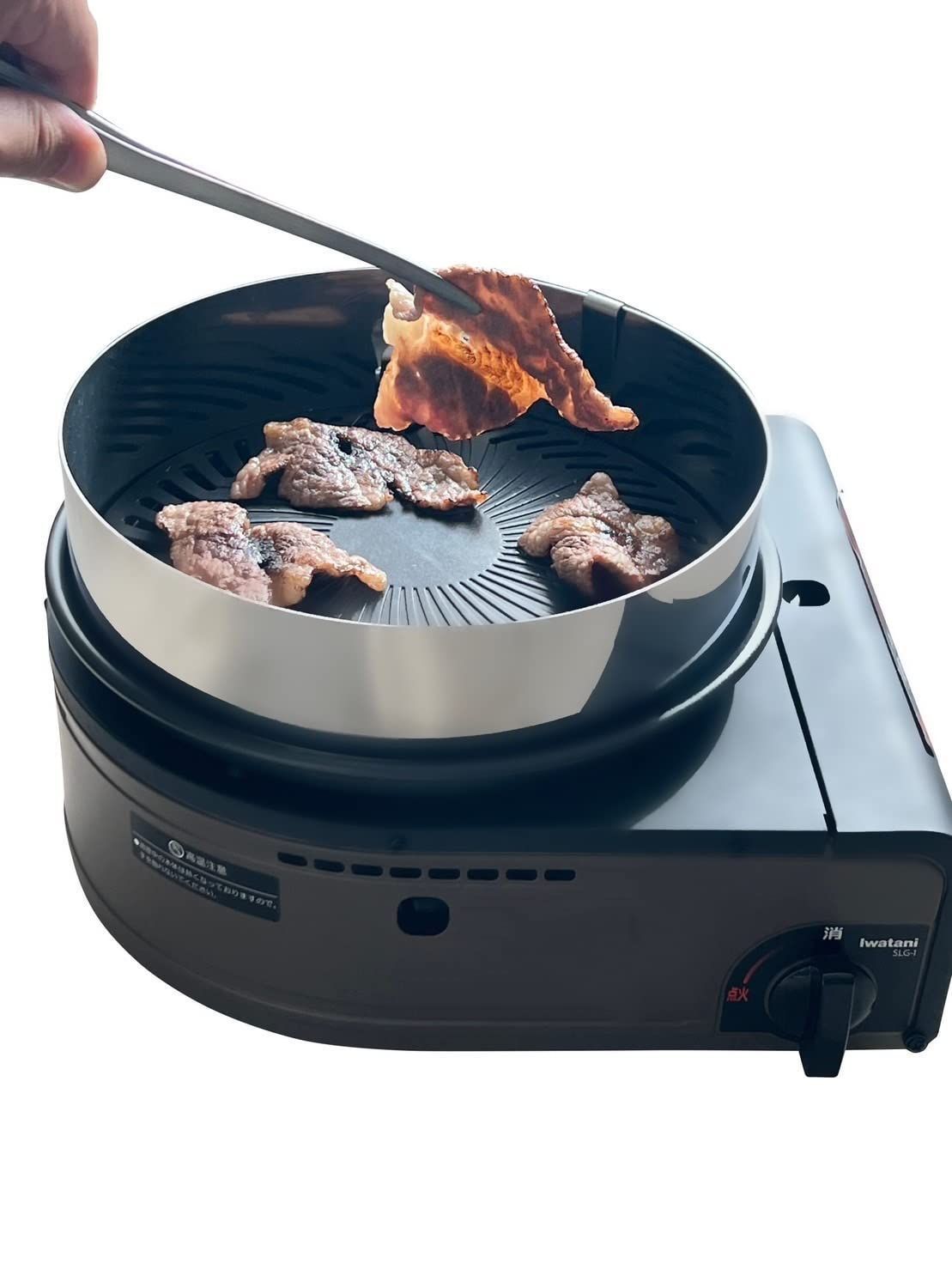 [新品・未使用]トングつき ピッタリフィット マルチスモークレスグリルにも使えます 焼き