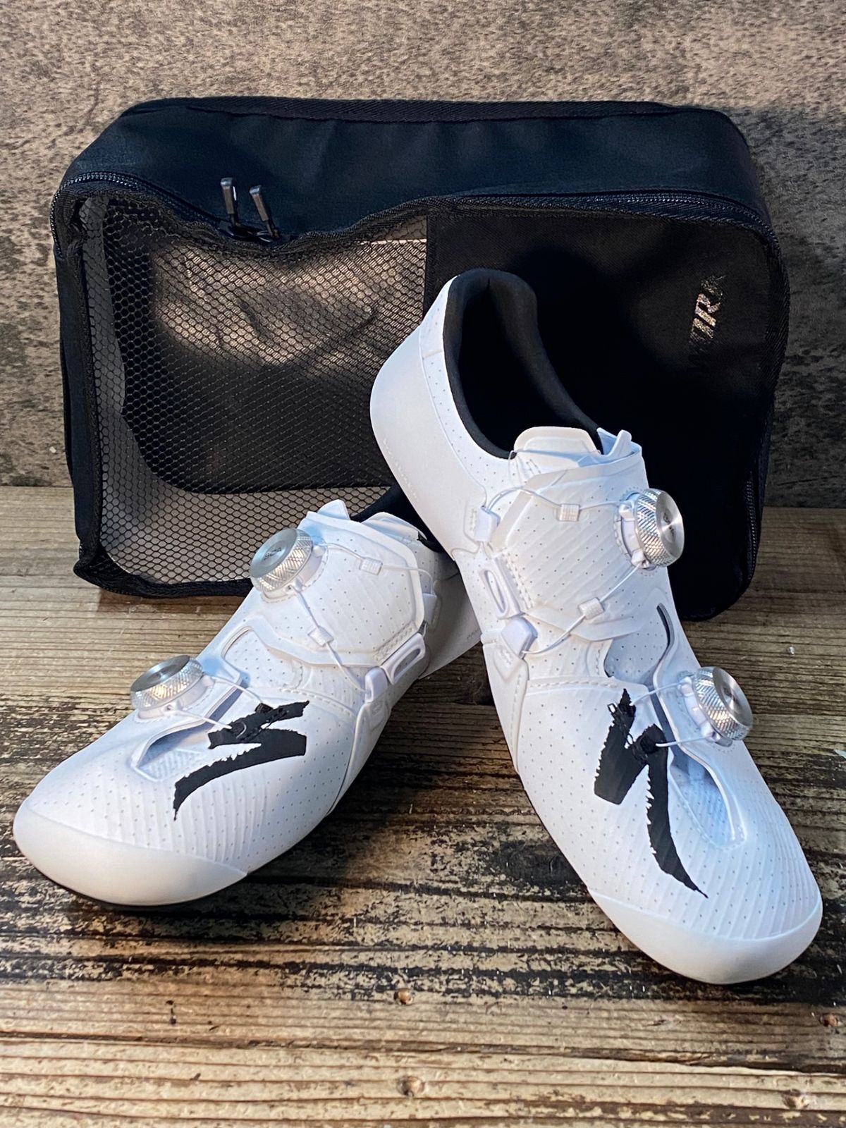 JM428 スペシャライズド SPECIALIZED エスワークス S-WORKS ARES 2 RD ビンディングシューズ TEAM 白 EU43.5 SPD-SL