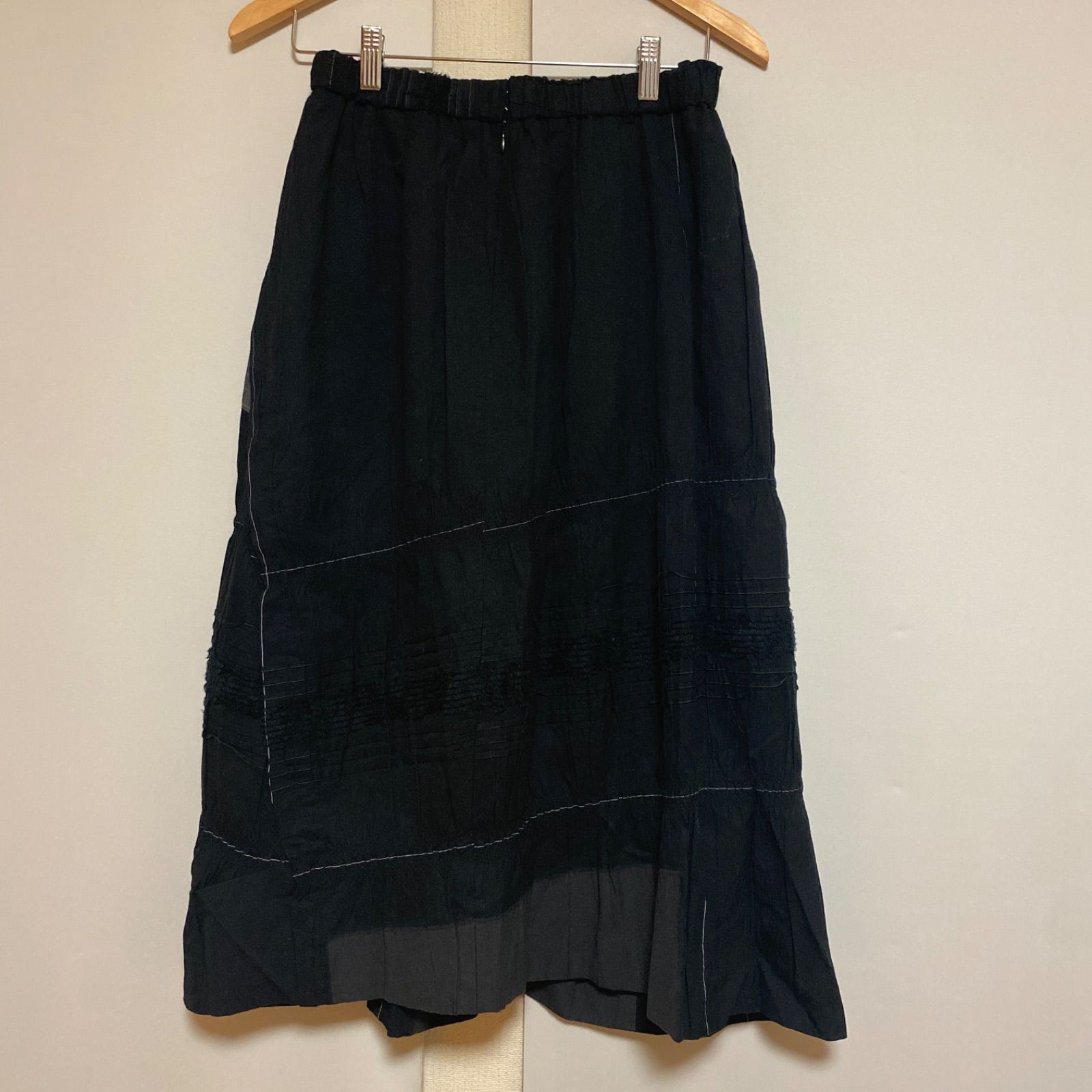 慈雨 日本製 フレアスカート サイズ40 黒 - メルカリ 