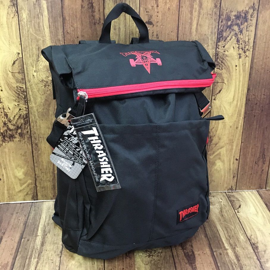 新品 THRASHER スラッシャー リュック バックパック 通学 スケーター