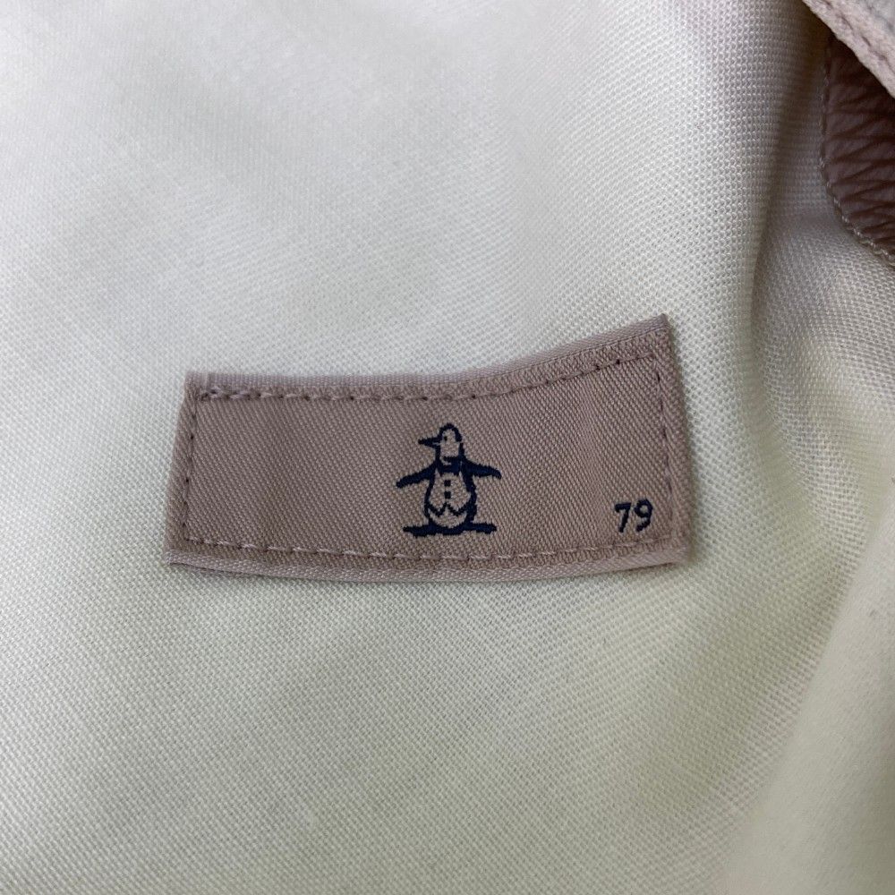サイズ：79 MUNSING WEAR マンシングウェア 2024年モデル/吉野FACTORY ロングパンツ ロゴ刺繍  ベージュ系 [240101431137] ゴルフウェア メンズ ストスト 新品】MUNSING WEAR マンシングウェア 2024年モデル/吉野FACTORY