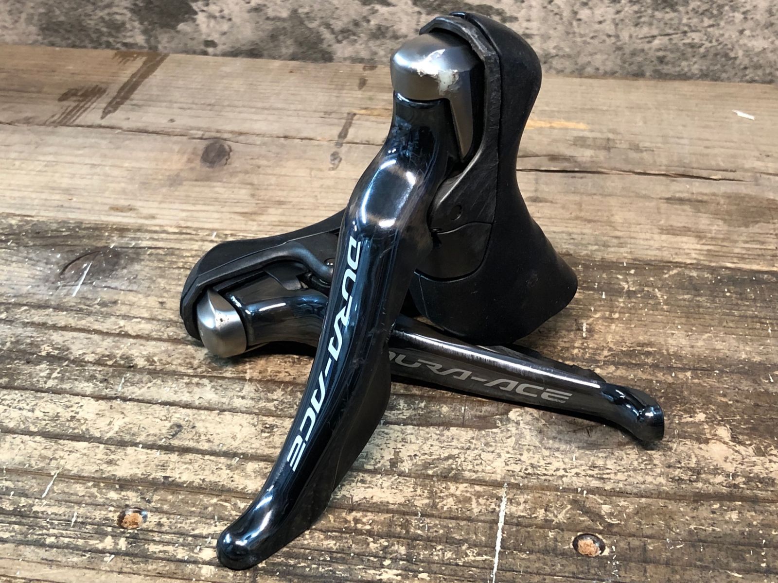 IV455 シマノ SHIMANO デュラエース DURA-ACE ST-9001 STIレバー 2×11S 非純正フード