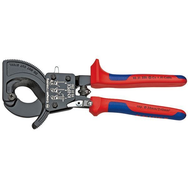 KNIPEX クニペックス 9531-250 ケーブルカッター ラチェット式