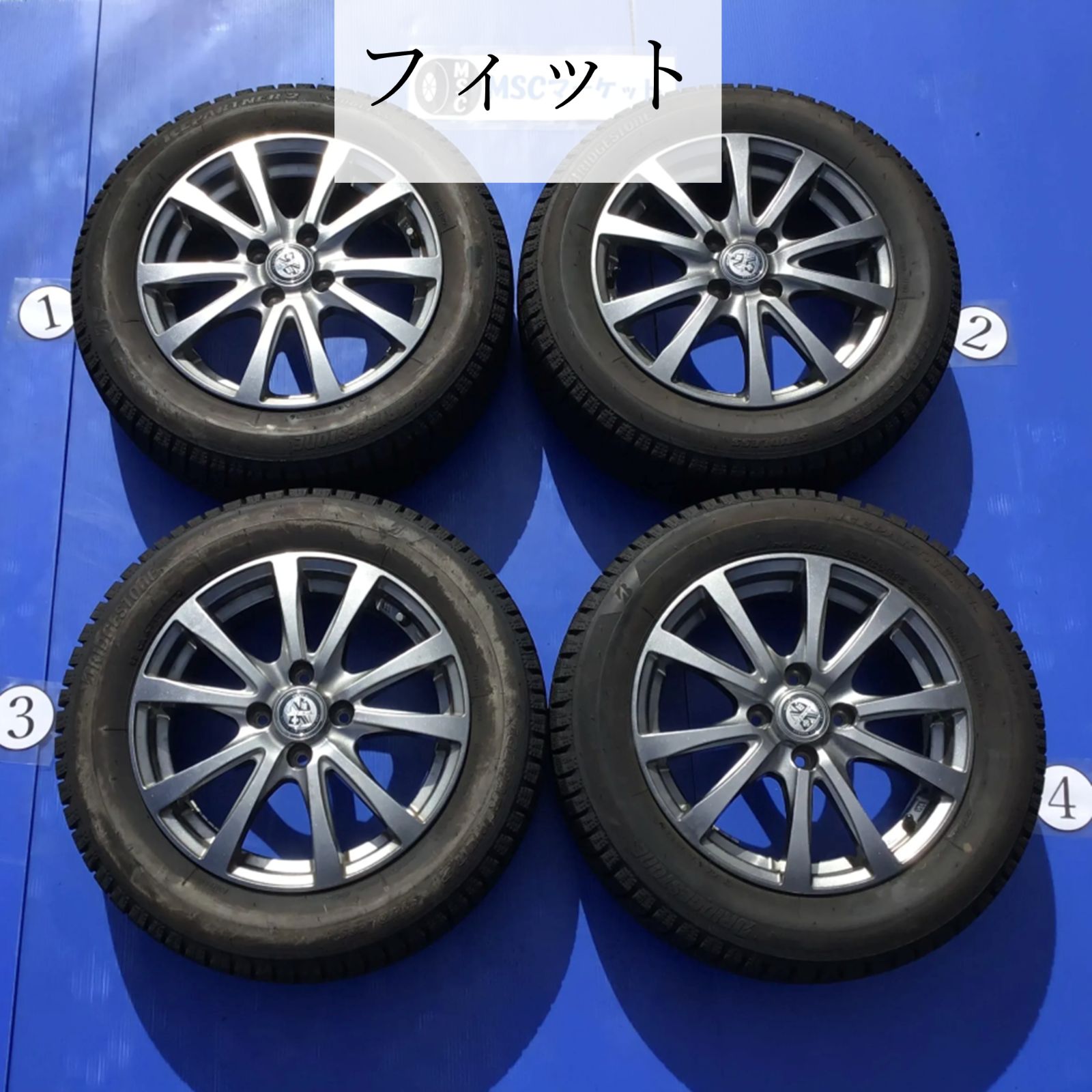 【仙台市近郊にて手渡】15インチ　スタッドレスタイヤ&ホイール185/60R15 仙台市近郊にて手渡】15インチ スタッドレスタイヤ&ホイール185/60R15
