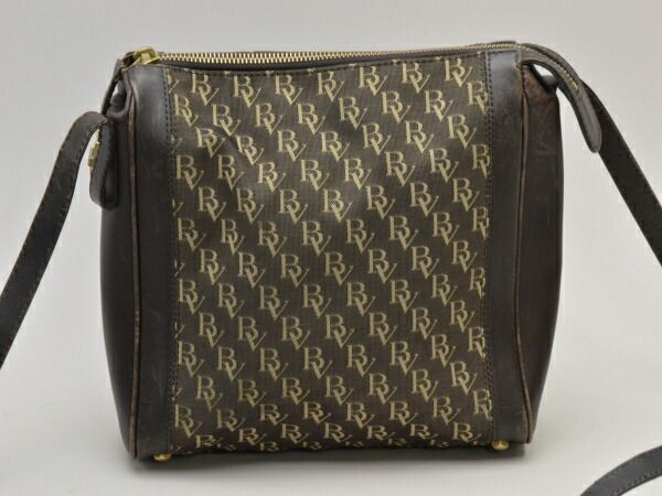 ボッテガヴェネタ BOTTEGA VENETA ショルダーバッグ BVロゴ ブラウン ゴールド金具 レディース su_p e_u F-B6727