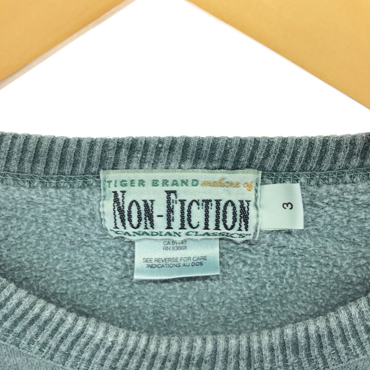 古着 90年代 NON-FICTION スウェットシャツ トレーナー カナダ製