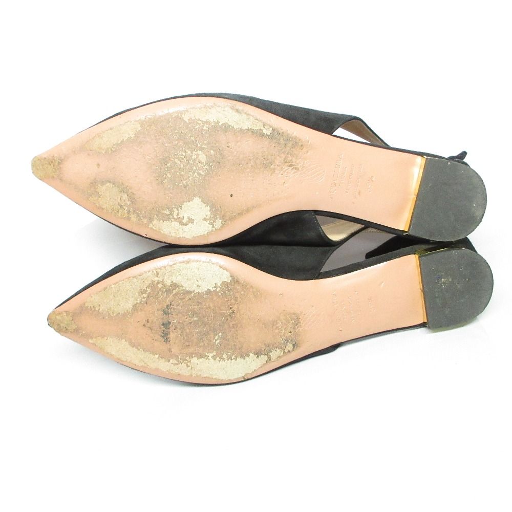 良品 AQUAZZURA アクアズーラ スエード ポインテッドトゥ