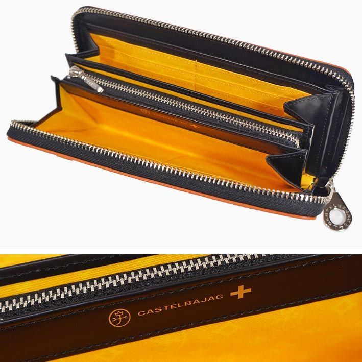 新品 CASTELBAJAC ウプラ 牛革 ラウンドファスナー 長財布　Ⓗ CASTELBAJAC カステルバジャック 財布 メンズ レディース OUPLA