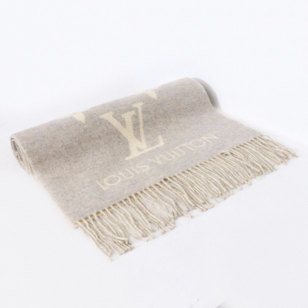 LOUIS VUITTON エシャルプ レイキャビック マフラー グレー M71126