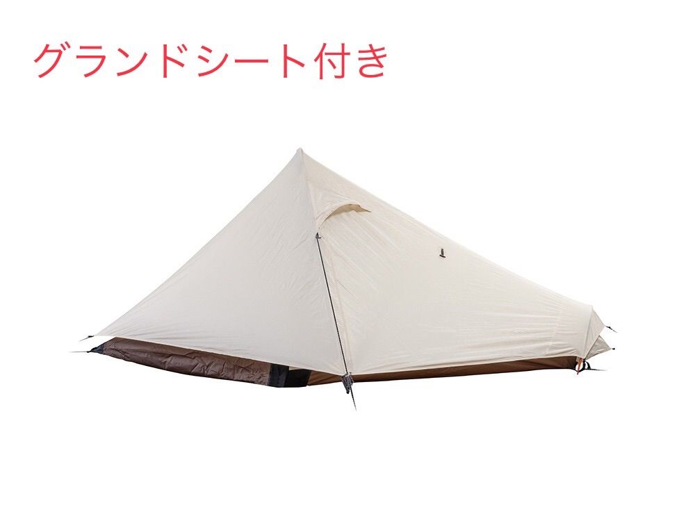スノーピーク　ラゴ　グランドシート付き snow peak Lago1 Ivory グランドシートセット