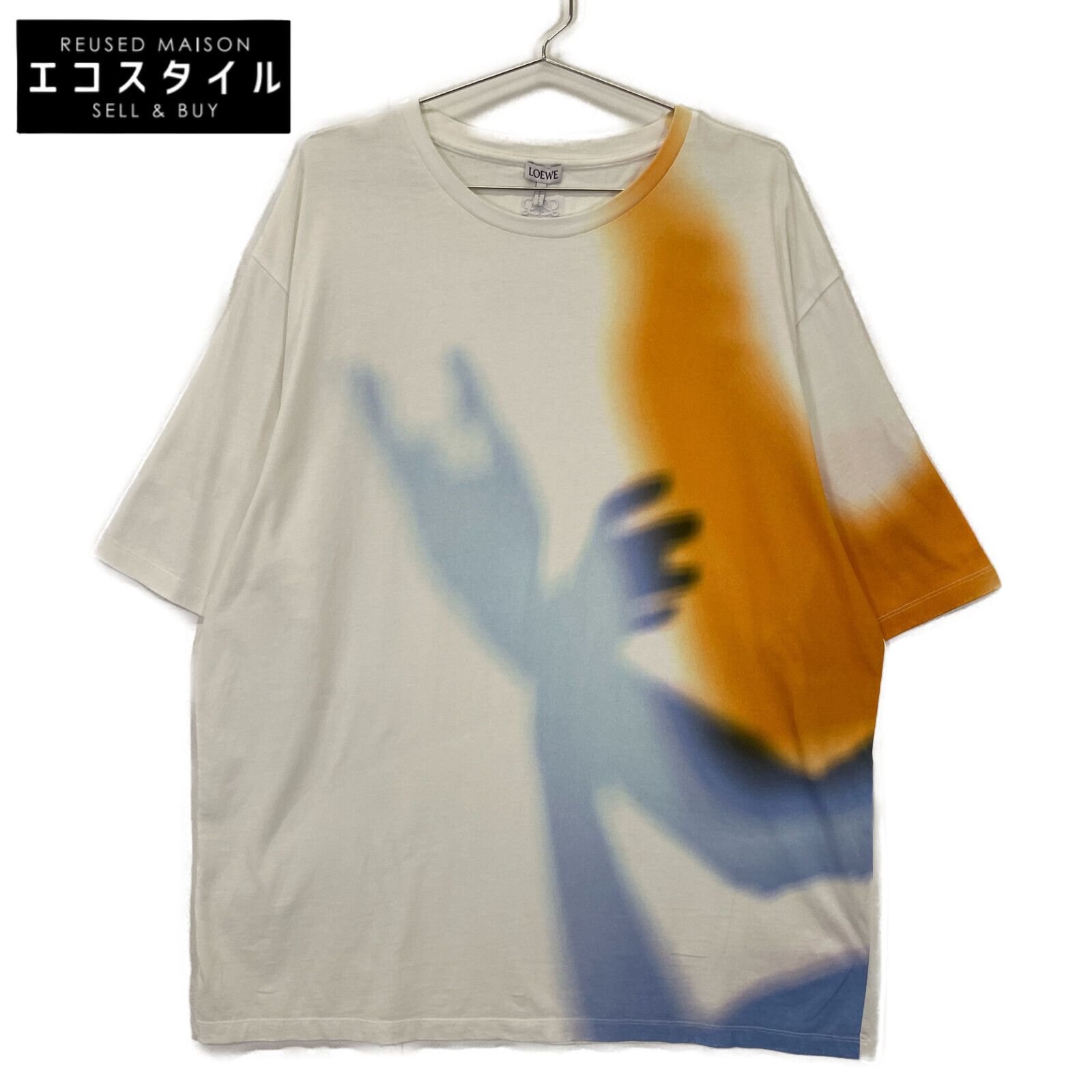 LOEWE ロエベ ホワイト H526Y22X23 グラデーション ビッグシルエットTシャツ L