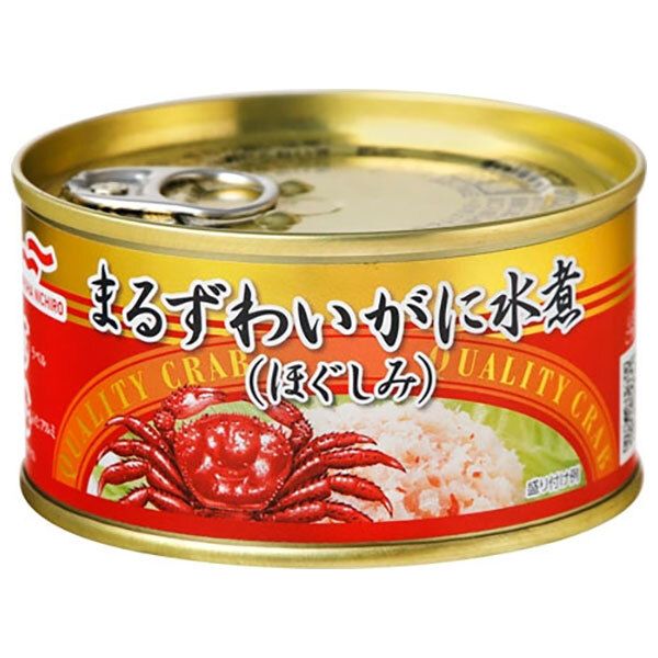 マルハニチロ まるずわいがに水煮 ほぐしみ 110g×24個入× 2ケース ｜ 缶詰 カニ ズワイガニ 缶切不要
