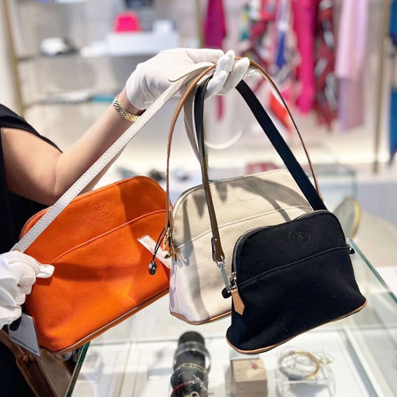 HERMES ボリードポーチ用ショルダーストラップ黒ブラウン2色展開