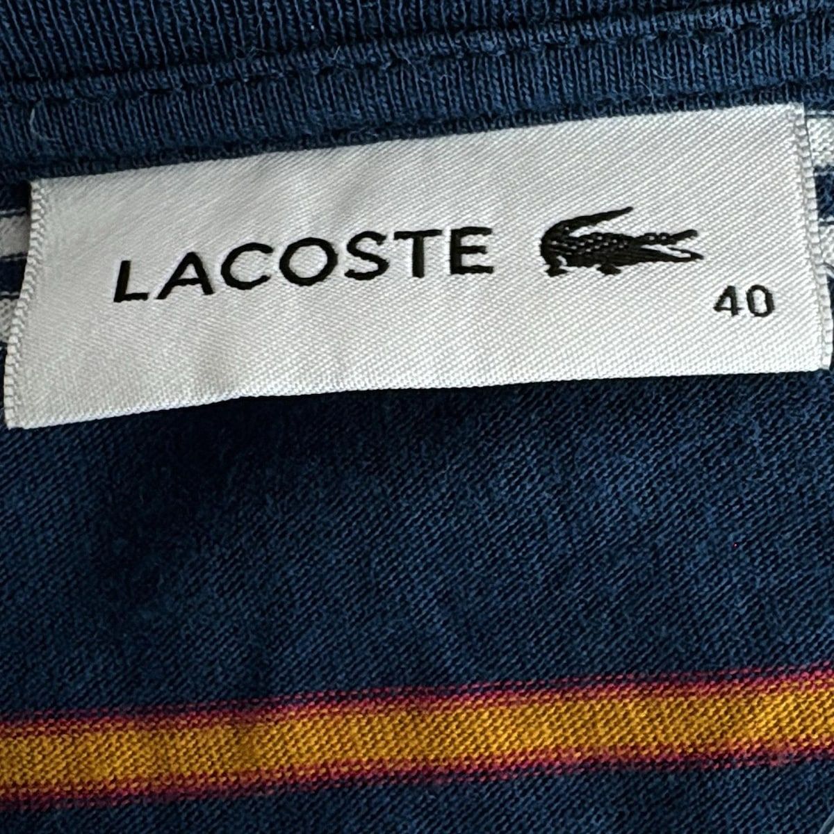 LACOSTE ラコステ　レディース　ボーダー長袖　サイズ40 *新品未使用 Lacoste(ラコステ) 長袖Tシャツ サイズ40 M レディース美品