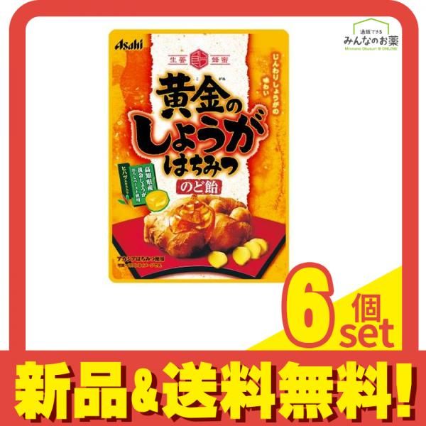 アサヒグループ食品 黄金のしょうがはちみつのど飴 喉飴 生姜 アサヒグループ食品 黄金のしょうがはちみつのど飴 喉飴 生姜