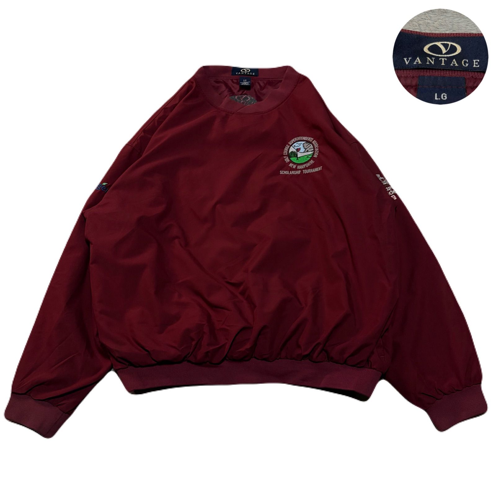 00's NIKE ナイキ ナイロンジャケット XL ベージュ ワンポイント