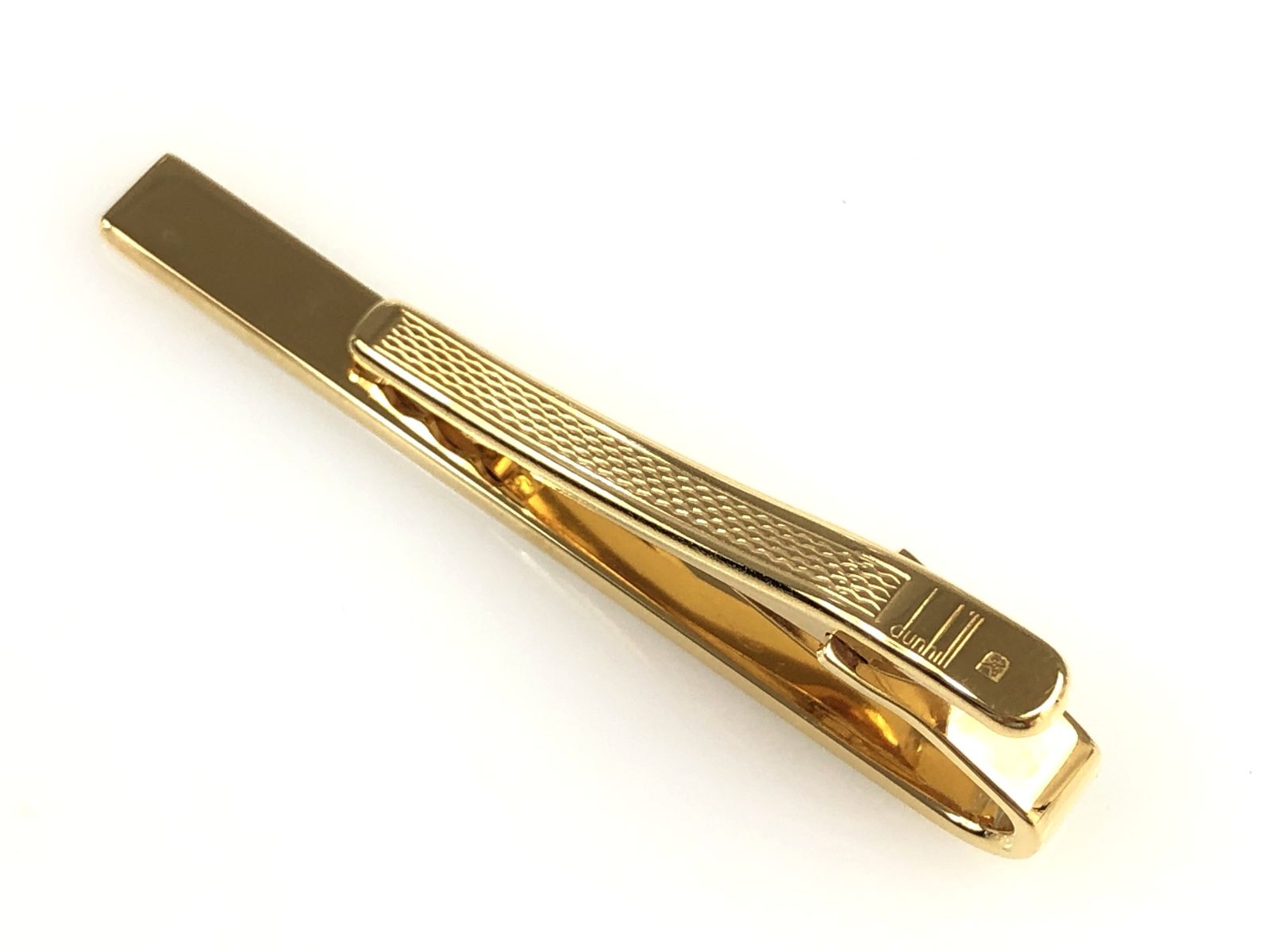 ダンヒル dunhill dロゴ ネクタイピン シルバーカラー×ゴールド
