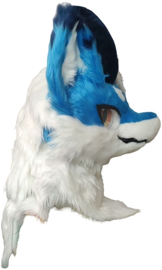 着ぐるみヘッド kigurumi NO.72 キツネ 青緑 ファースーツ 全頭ヘッド