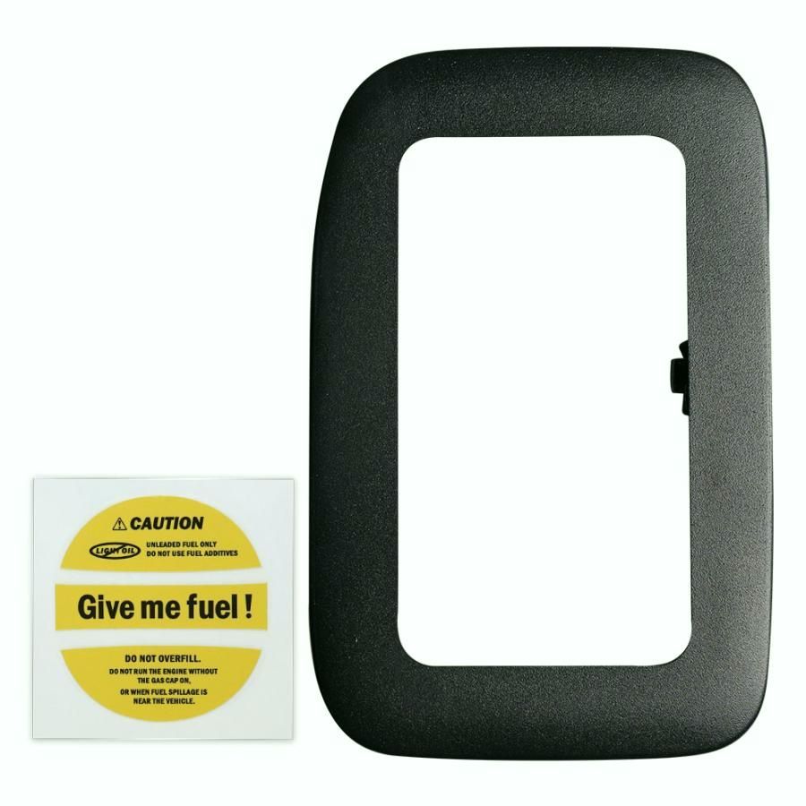 ステッカーつき ハイエース 200系 フューエルリッドカバー ガラスリッドシェアスタイル カスタム パーツ