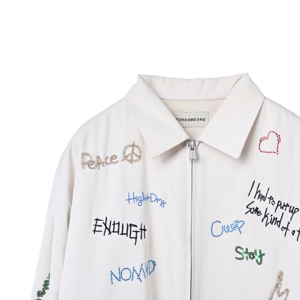 【新品未使用】forsomeone SCRIBBLE JACKET FORSOMEONE SCRIBBLE デザインジップ ジャケット - メルカリ