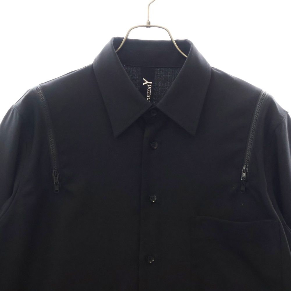 グラウンドワイ GABARDINE ZIP-UP LONG SHIRT 3