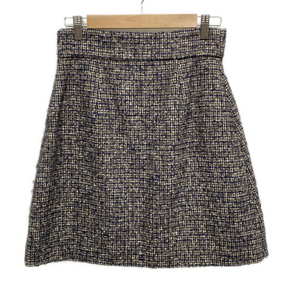 miumiu(ミュウミュウ) スカート サイズ40 M レディース - ベージュ