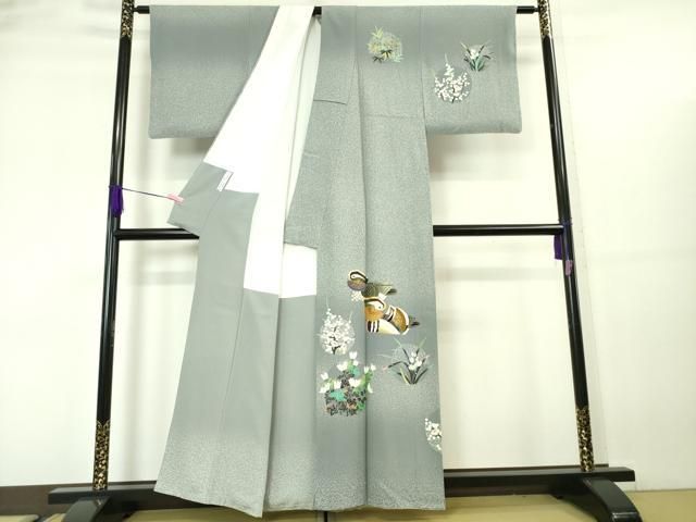 平和屋本店□極上 人間国宝 羽田登喜男 TOKIOetTOKI 訪問着 鴛鴦 花