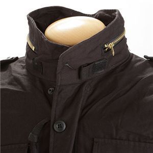 M65 フィールド ジャケット L ブラック ポケット4個 袖口調整マジック付き アメリカ軍 米軍 ミリタリーウェア