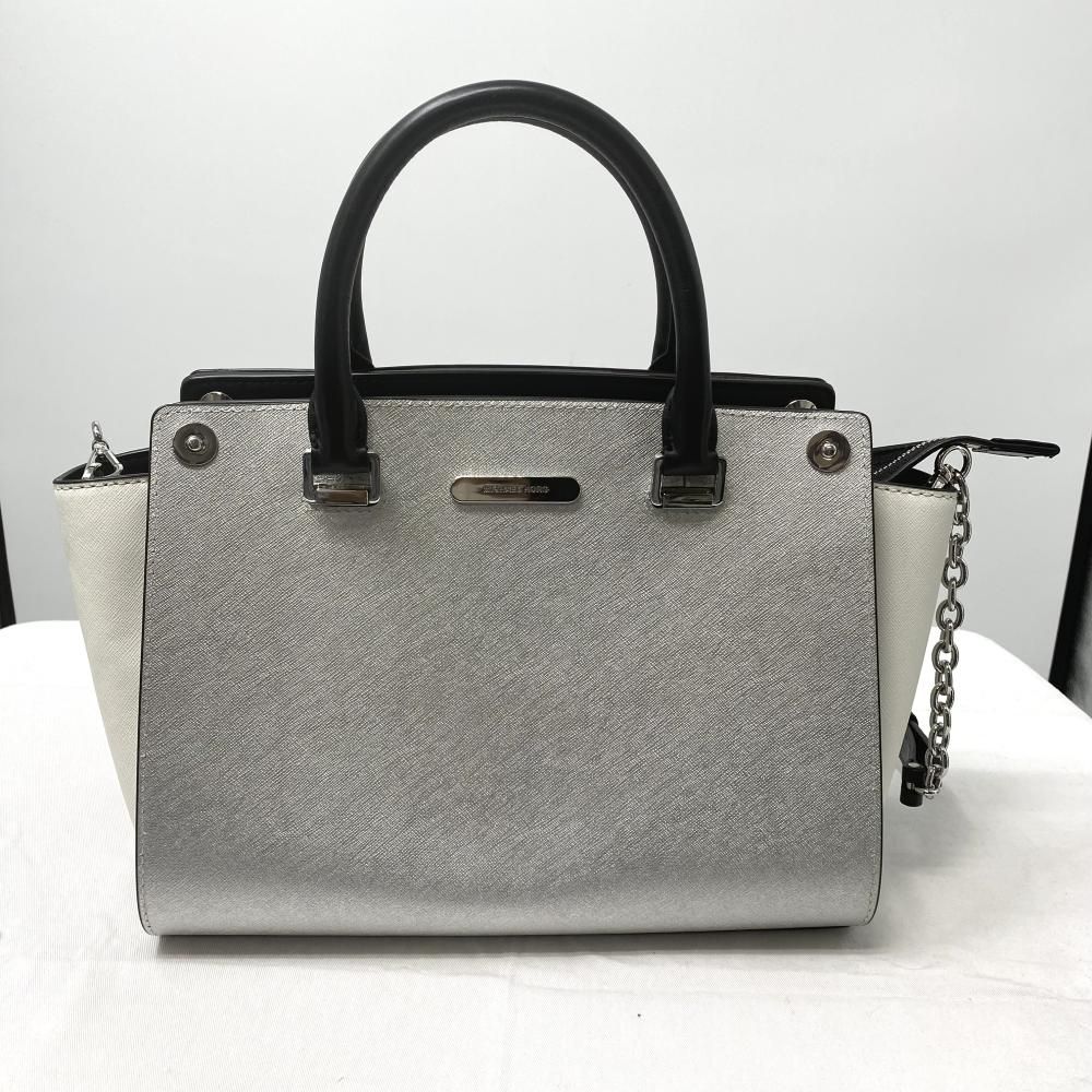 MICHAEL KORS セルマ 2Wayバッグ シルバー ホワイト 30S7SP2S2L マイケルコース 17 240017724465