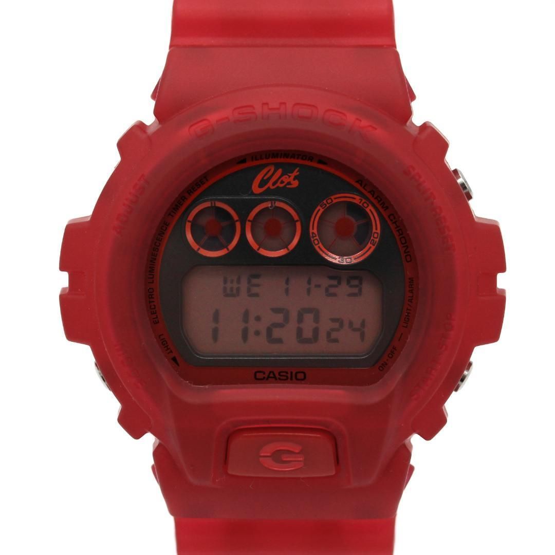 【新品未使用】カシオ G-SHOCK クロットコラボ DW-6900CL 腕時計 メンズ　男性　コラボ　クロット　赤　レッド　RED