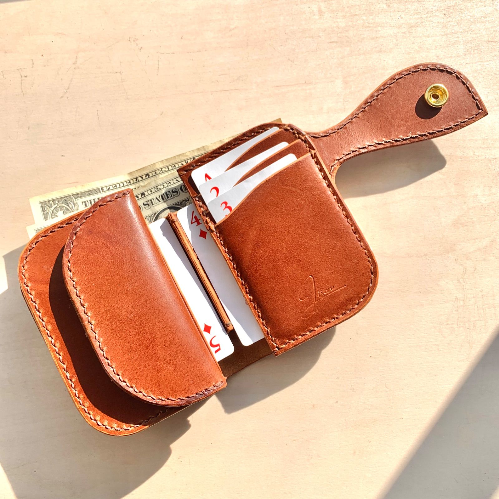 JISONオリジナルハーフウォレット / ブラック JISONオリジナル