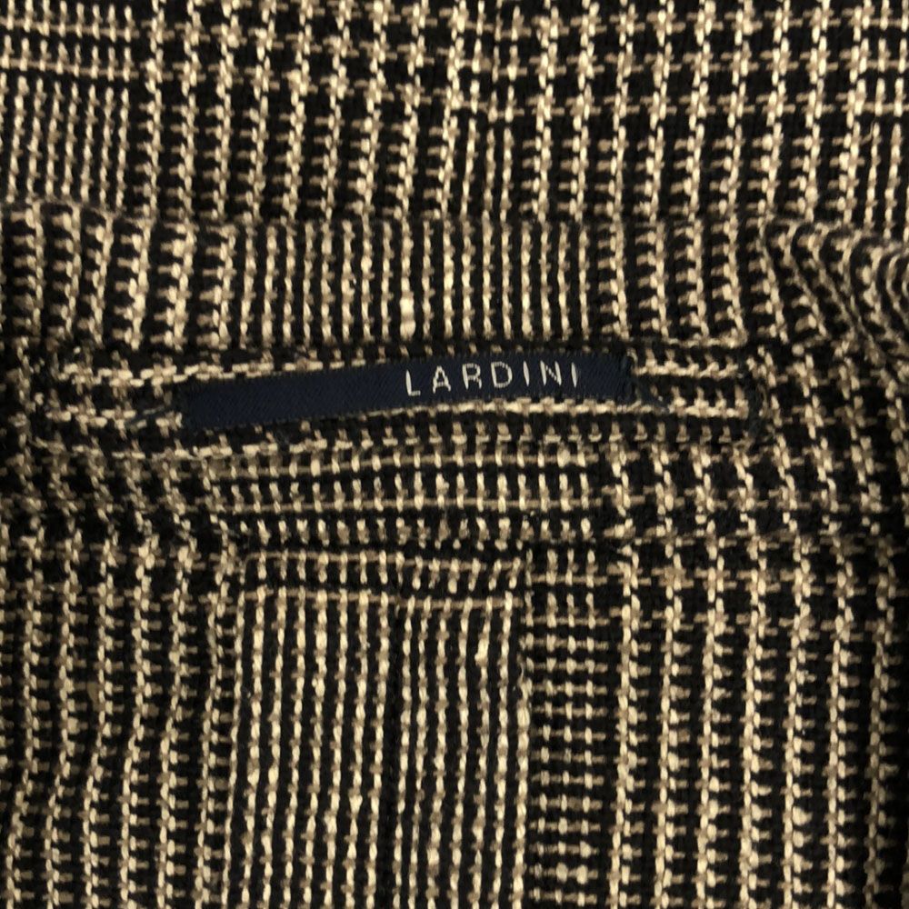 ラルディーニ イタリア製 シルクブレンド チェック柄 テーラード