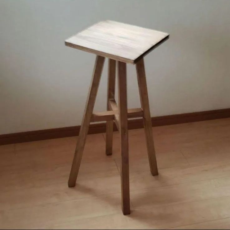 少し背の高い杉材を使用した　フラワースタンド/スツール/プランタースタンド プランタースタンド プランターベース S 高さ35×直径25cm 木製