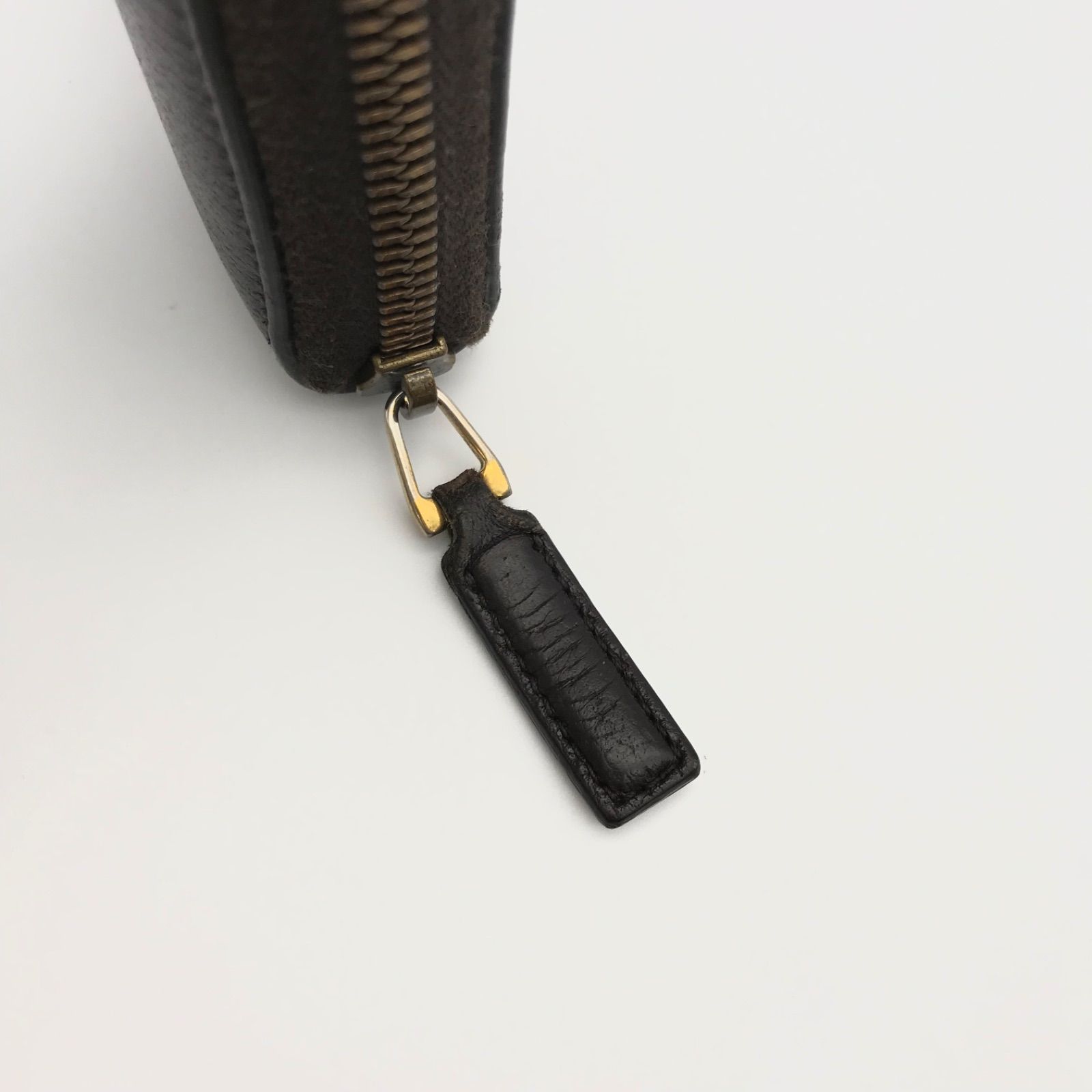 新品同様　グッチ財布　グッチ長財布　グッチggマーモント レザー　ダークブラウン 新品同様 グッチ財布 グッチ長財布 グッチggマーモント レザー