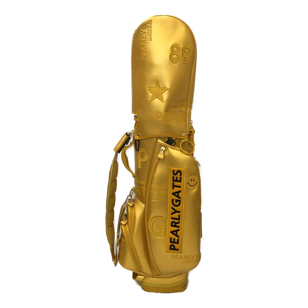 パーリーゲイツ　キャディバッグ　限定品ゴールド パーリーゲイツ キャディバック ゴールド 限定販売品 - メルカリ
