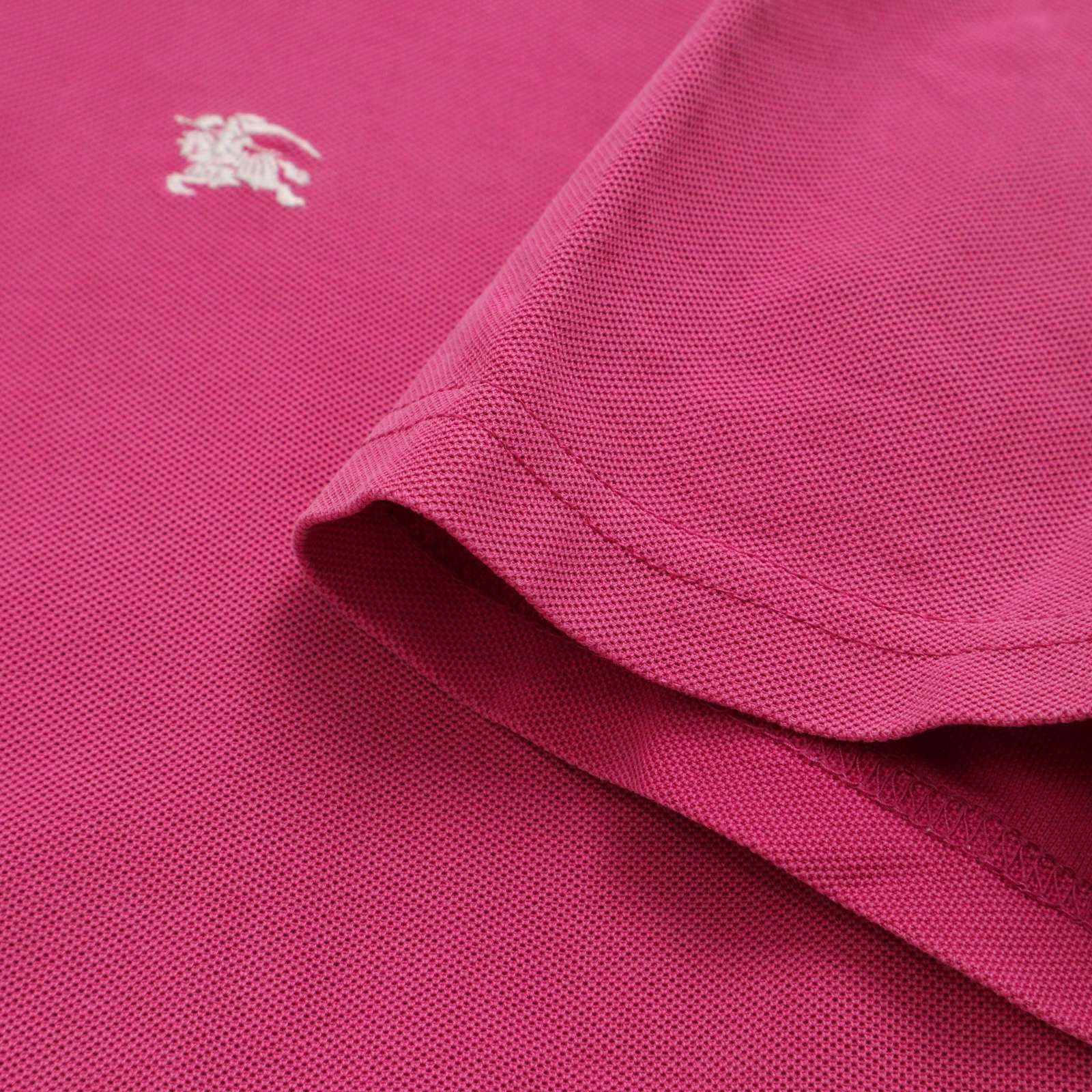 美品✨日本製 バーバリーブラックレーベル ホース刺繍 鹿の子 ポロシャツ　グレー バーバリーブラックレーベル 前立て/襟裏チェック ホース刺繍 3(L